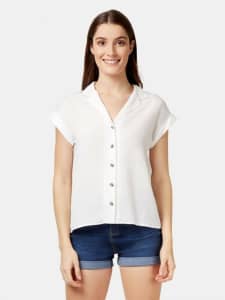 Jeanswest Button Down Collared Shirt White