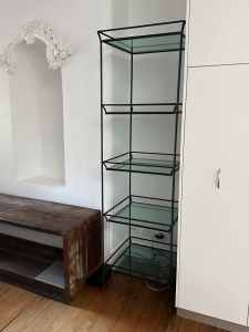 Glass and Metal shelves