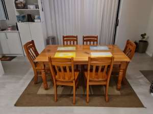 Dining Table and six chairs