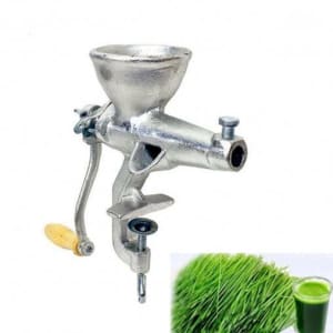 Manual Cast Iron Electroplated Tinned Wheat Grass Juicer/Extractor
