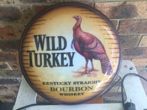 Wild turkey light up sign