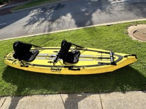 Inflatable double kayak