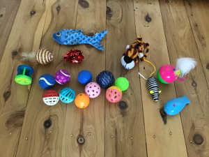 18 cat toys all in good condition