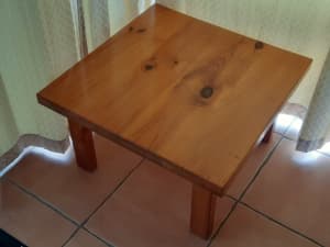 Rustic Square Coffee table Solid Pine BRAND NEW