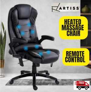 8 Point Heated Massage Gaming Office Chair (Brand New)