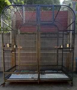 XL Bird Cage or Double Bird Cage on wheels