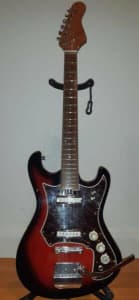Teisco 60s Sunburst Vintage Electric Guitar...