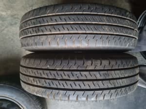 185r14c - 2 X Falken Commercial Tyres on rims