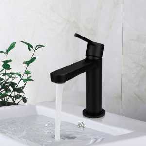 Black Bathroom Sink Faucets Basin Tap Hot Cold Vanity Cabinet tap