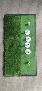 Optima Golf practice mat - small dual turf