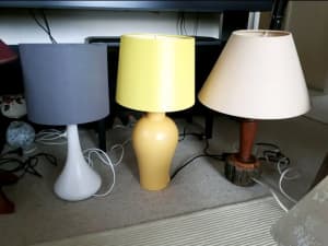 Table Lamps - an Assortment - See Prices Below