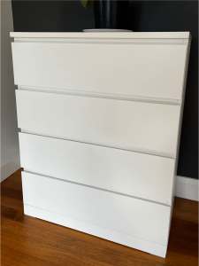 IKEA MALM CHEST OF 4 DRAWERS
