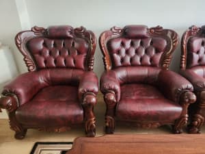Genuine Leather Chesterfield Furniture ***MOVING SALE***