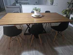Solid wood dining table 6 to 8 seater