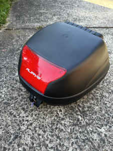Rjays Motorcycle Top Box with keys and mounting plate