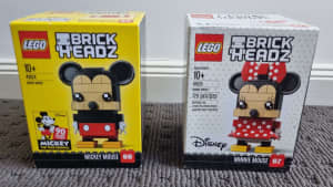Lego BrickHeadz 41624 Disney Mickey & 41625 Minnie Mouse Brand new