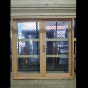 French Door - 2100h x 2100w Solid Mindi H/wood *NEW* 44848