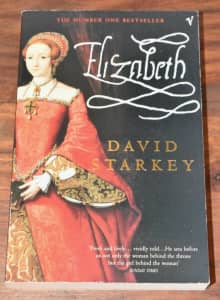 ELIZABETH by David Starkey - Paperback Historical Novel - EUC