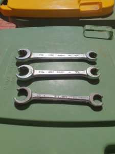 Refrigeration Tools, 3 flare nuts spanners 40 dollar.
