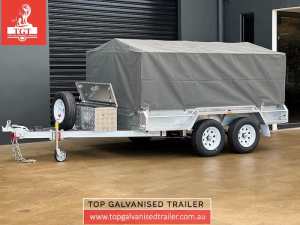 10x6 Box Trailer Galvanised 3.2t ATM Electric Brakes, Cover, Toolbox