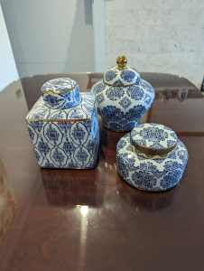 Hampton Style Decorative Storage Containers, and Spode