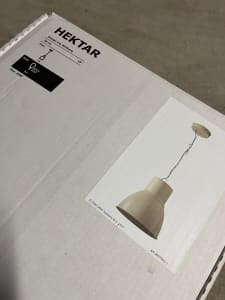 Ikea Hektar pendant light lamp 38cm beige