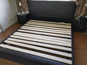 King bed and side table 