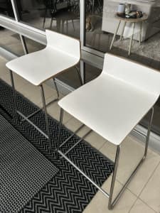 Ikea Sebastian Counter Height Bar Stools (includes 2 chairs)
