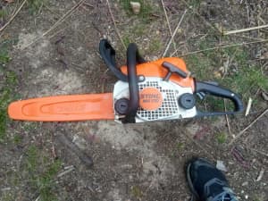 Stihl mini-boss chainsaw - 14 inch bar