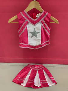 Pink and White Cheerleader Costume Dance Costume