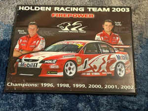 Holden Racing Team 2003 wooden picture