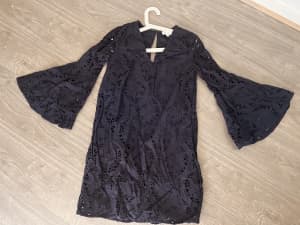 Witchery sz 8 navy cotton dress