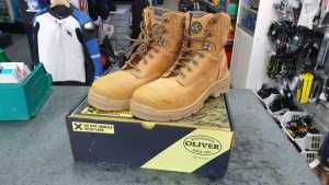 OLIVER ATs LACE UP MID CUT WORK BOOTS SIZE 10 *AS NEW*