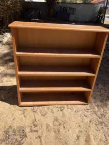 Bookshelf, wood, 4 shelves