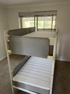 Bunk bed and mattresses