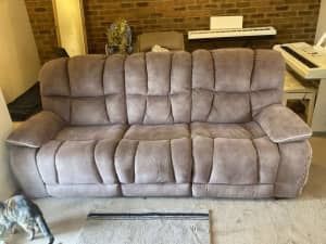 3 Seater Rhino Recliner Couch USED 2016 version - SALE