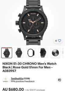 Nixon 51 - 30 Chrono men’s watch - excellent condition, comes with box