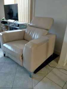 Single sofa light cream colour