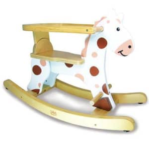 Vilac My First White Rocking Horse With Removable Hoop