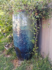 Very large glazed garden pot