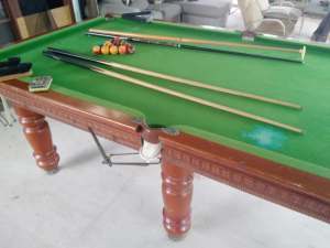 8 x 4 solid slate pool table $450 neg