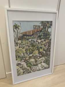 Jonathan Edwards American Edris House Print in Frame 93x63cm