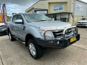 2013 Ford Ranger PX XLT 3.2 (4x4) Silver 6 Speed Automatic Double Cab Pick Up