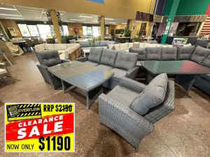 DISCOUNTED OUTDOOR Noosa 4 Piece Lounge Dining