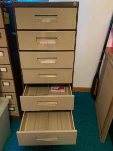 Seven draw,7x5 card,filing cabinet