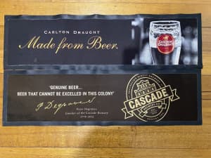 Carlton Draught Cascade Bar Mats man cave