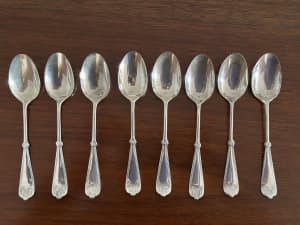 FW silver tea spoons