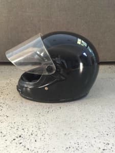 Gloss Black Motorbike Helmet