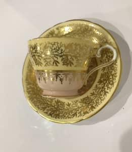 Aynsley ANTIQUE rare gold and pink