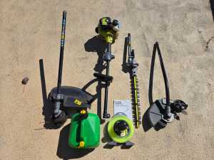RYOBI LINE TRIMMER AND ATTACHMENTS